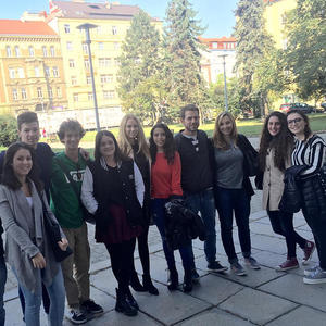 Alcuni dei nostri ragazzi a Pilsen dopo il superamento del Test di ingresso e l'iscrizione alla Facoltà di Medicina della Università Charles di Praga