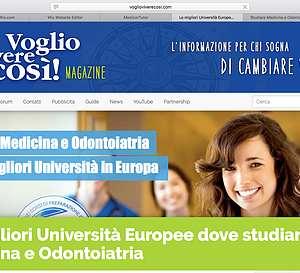 Ecco cosa scrive di noi il sito VOGLIOVIVERECOSI. Le migliori Università Europee dove studiare Medicina e Odontoiatria.